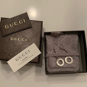 Gucci Authentic - Silver Beaded long earrings